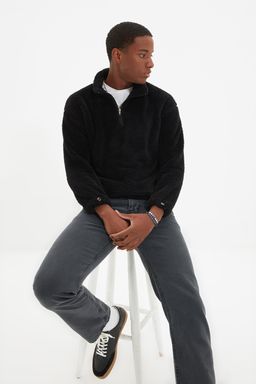 TRENDYOL MAN Bej Regular/Normal Kesim Stoperli Kal?n Polar/Pelus Sweatshirt TMNAW22SW0618 - Trendyolmilla фото 7
