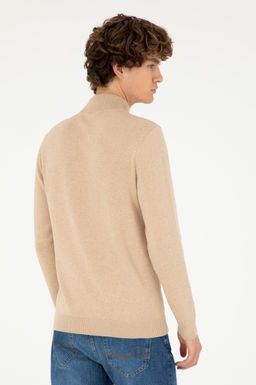 Мужской базовый свитер песочного меланжа Неожиданная скидка в корзине - U.s. polo assn фото 5