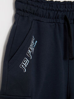 Beli Lastikli Bask?l? Erkek ?ocuk Bermuda - Waikiki фото 2