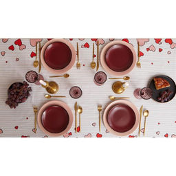 Скатерть «Этель» Cat's love 149×180 см, 100% хлопок, саржа 190 г/м²