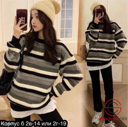 Женский свитер в полоску - Bruno фото 3