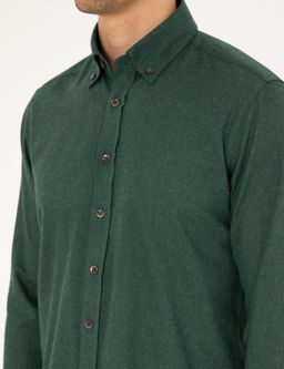 Рубашка Pierre Cardin Regular Fit зеленая