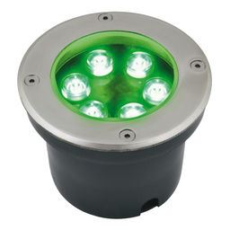 ULU-B11A-6W/GREEN IP67 GREY Светильник светодиодный уличный. Архитектурный встраиваемый. Зеленый свет. Корпус серый. TM Uniel.