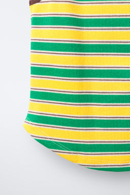 TOP ESTAMPADO RAYAS / Multicolor - Zara фото 5