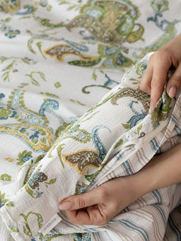 Комплект постельного белья 1,5-спальный белый бязь