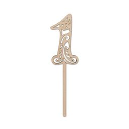 Заготовка для декорирования Mr. Carving ВД-227 Украшение для торта Цифра ажурная фанера 0.4 см Цифра 7