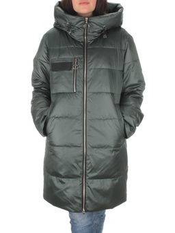 S21121 GRAY/GREEN Куртка зимняя женская (150 гр. холлофайбера) - Fashion фото 2