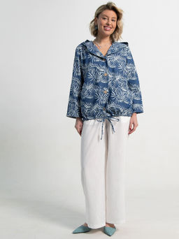 Пыльник Летний день (бело-синий) Б15182-8М - Lt collection фото 9