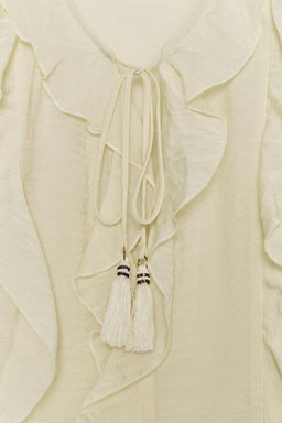 ROMANTIC RUFFLED BLOUSE - Zara фото 12