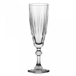 "Diamond" Бокал стеклянный 170мл, д6см, h20см, для шампанского, набор 6шт, цветная коробка (Россия)