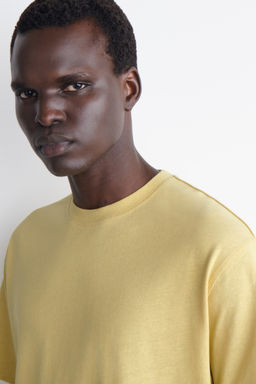 CAMISETA EN MEZCLA DE ALGOD?N Y LINO RELAXED FIT - H&m фото 3