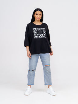 Туника женская, цвет темно-синий - Барболета фото 22