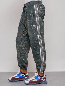 Брюки джоггеры спортивны мужские зеленого цвета 12931Z - Mtforce фото 16