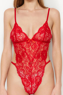 TRENDYOLMILLA Siyah Dantelli Ip Ask?l? C?tc?tl? Orme Body THMAW23BD00008  фото 5