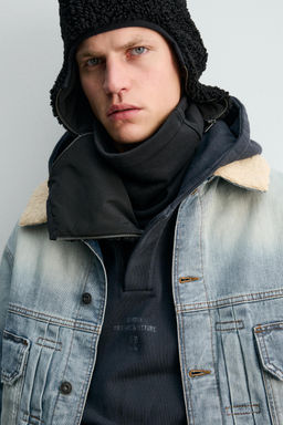 DENIM JACKET WITH PLEATS X SR_A - Zara фото 6