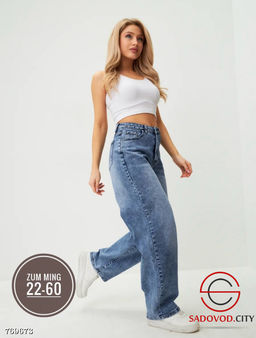 Джинсы багги широкие женские - Bruno фото 3