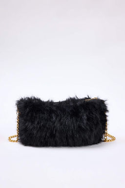 Siyah Zincir Ask?l? Suni Kurk Kad?n Omuz Canta TAKAW26OC00095 - Trendyolmilla фото 6