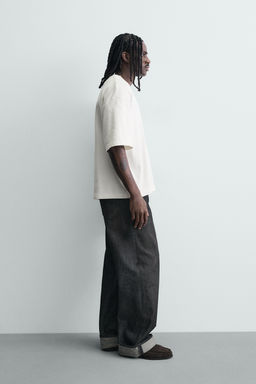 SUDADERA BOXY FIT ESTRUCTURA / Beige claro - Zara фото 4