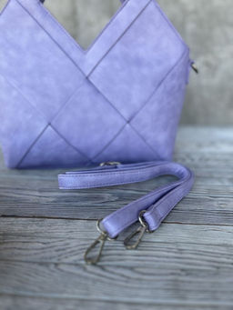 Женская сумка из эко кожи 0025 Светло-Фиолетовый - Sergio valentini фото 6