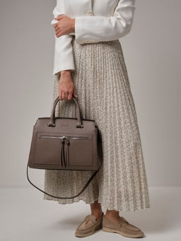 Сумка саквояж Schatz 40768 тауп