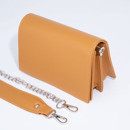 Сумка женская TEXTURA, мессенджер, маленький размер, цвет горчичный  фото 3