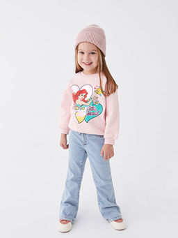 Bisiklet Yaka Uzun Kollu Disney Bask?l? K?z Bebek Sweatshirt - Waikiki фото 2