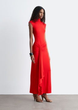 Vestido midi de frontal cruzado - H&m фото 9