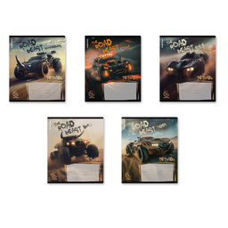 Цена за 2 шт. Тетрадь 18л. ErichKrause линия "Road Beast" (63269) уф-лак, обложка - мелованный картон