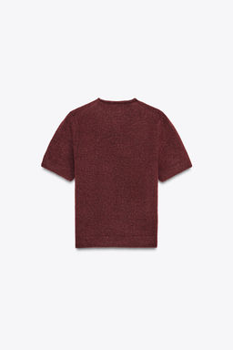 SHORT SLEEVE KNIT SWEATER - Zara фото 6
