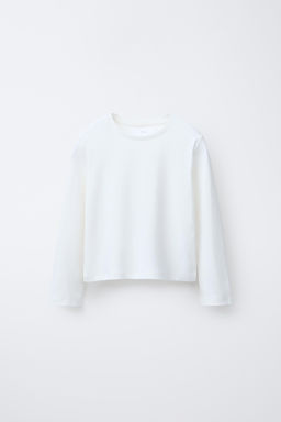 T-SHIRT WITH OVERLAY WAISTCOAT AND STUDS - Zara фото 2