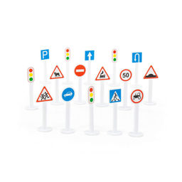 Набор дорожных знаков №1 (16 элементов) (в пакете) - Полесье фото 3