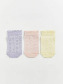 Ajurlu K?z ?ocuk Patik ?orap 3l?