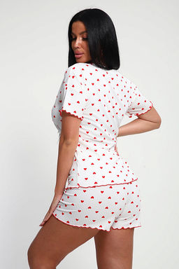 Пижама с шортами (01062, красный) - Плиона фото 25