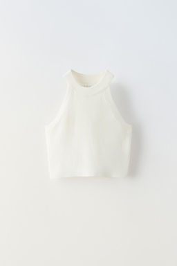 RIBBED HALTER TOP - Zara фото 5