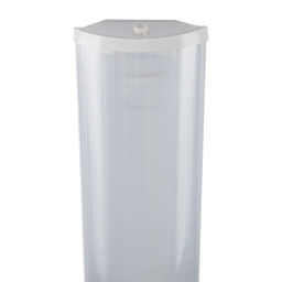 ULO-C40B T8x2/L124 IP40 WHITE Светильник линейный накладной. Без лампы. Цоколь G13, под лампу Т8 (ЛПО 2х36). TM Uniel