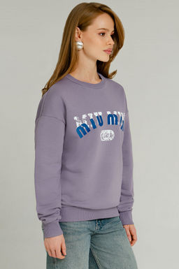 Арт. 15106 Свитшот женский 44-52 (5 шт) Цвет:сиреневый