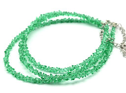 Чокер на шею и браслет из циркона огранка 3мм цв.бордовый, 39см, 17см - Радуга камня фото 12