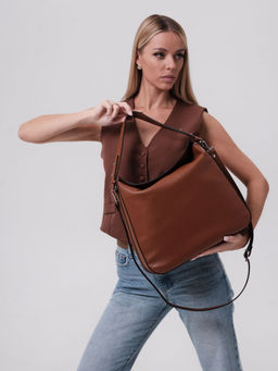 Сумка кожаная на плечо Azaro 30925 коричневый