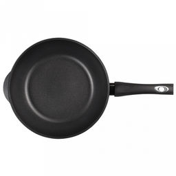 Сотейник с антипригарным покрытием д24см "Классик", h8,2см, s0,4см, ручка из термостойкого пластика (Россия)