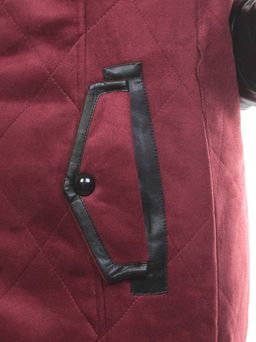 5137 BURGUNDY Парка женская зимняя (150 гр синтепон, искусственный мех)