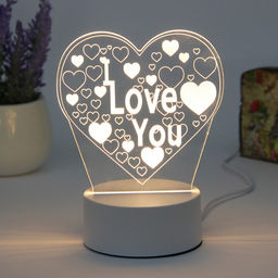 Светильник ночник "3D-Невероятные чувства" на пластиковой подставке, с включателем USB