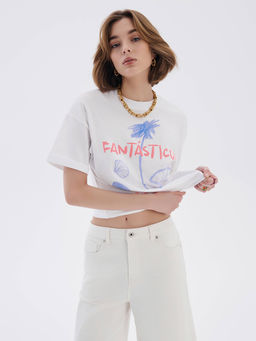 CONTE CON-641 Белые джинсовые шорты с необработанным краем white