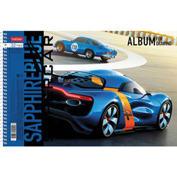 Альбом для рисования А4 32 л., спираль, обложка картон, , 205х290 мм, "Supercar" (5 в спайке)