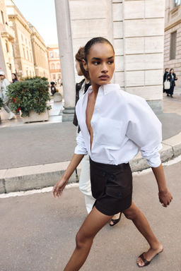 FALDA PANTAL?N CARGO / Marr?n - Zara фото 7