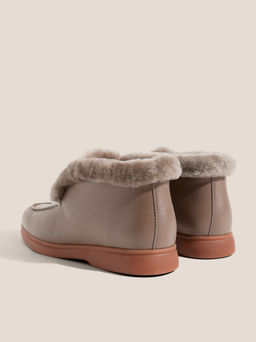 Женские высокие лоферы TENDANCE Артикул 4747891, серо-коричневый  фото 5