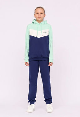 CRB wear / CWJG 90114-38 Костюм для девочки (толстовка, брюки),ментоловый/Ex.Cherubino