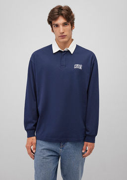 Mavi Logo Bask?l? Lacivert Polo Sweatshirt  фото 4