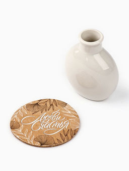 Ваза для цветов декоративная «Крафт» с подставкой, 8×7×6 см