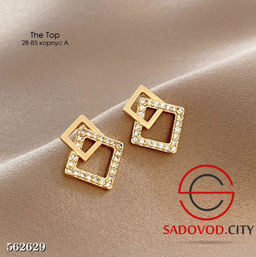 Серьги кубик