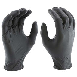 Перчатки винил неопудренные черные А (XL) (100шт)